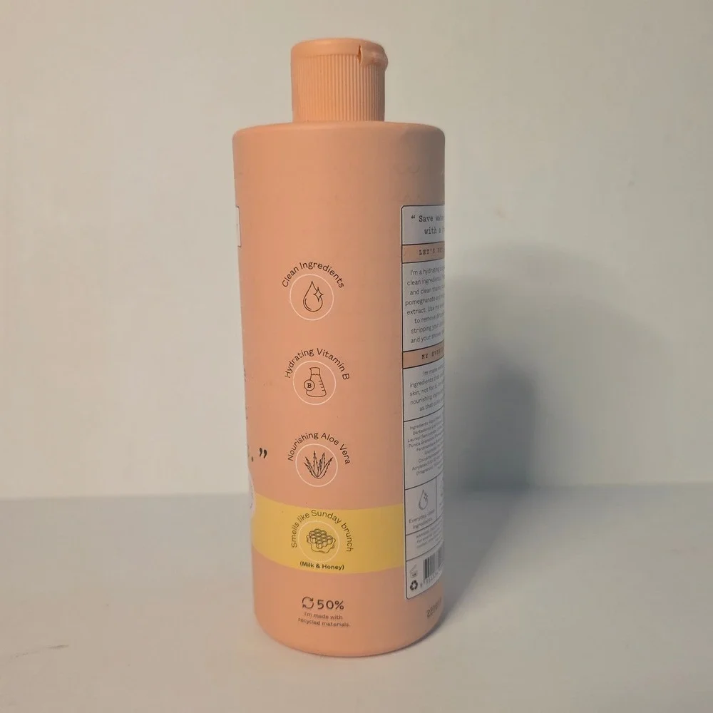 Frank Body A Clean Body Wash Milk & Honey Hydrating Kakadu Plum 12.17oz 360ml